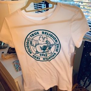 True Religion Graphic Buddha Logo T-Shirt